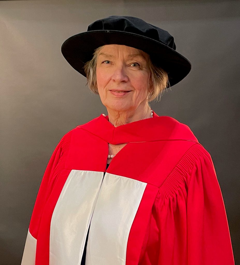 Jan Currie at convocation.