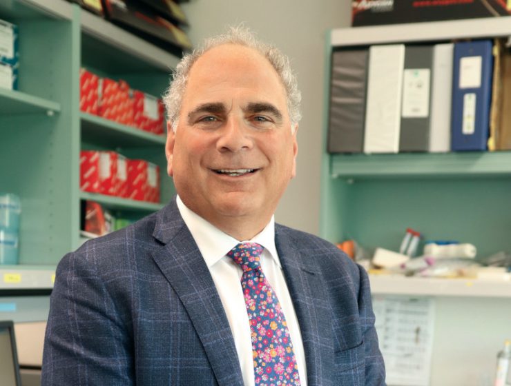 Portrait of Dr. Lorrie Kirshenbaum in his lab.