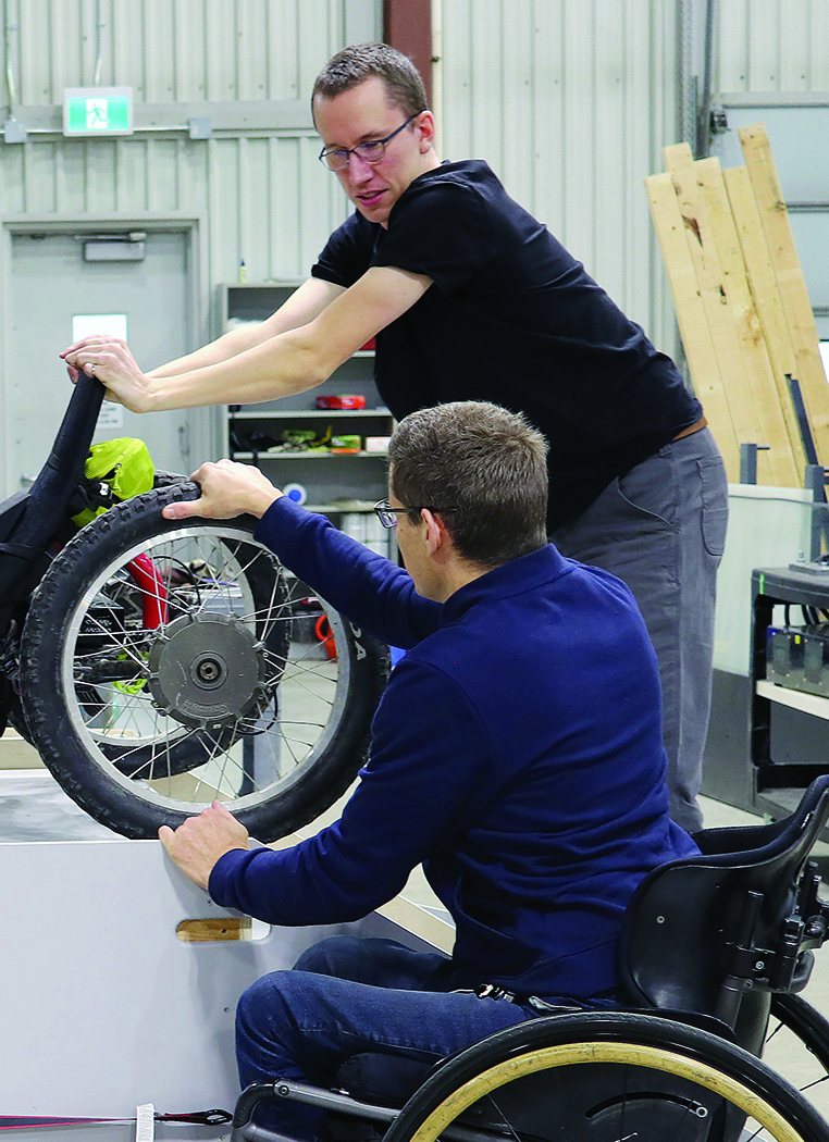 Dr. Jaimie Borisoff conducts research to expand wheelchair capabilities.