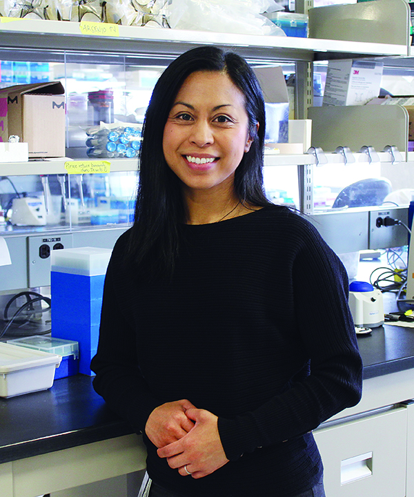 Portrait of Dr. Janilyn Arsenio in her lab.