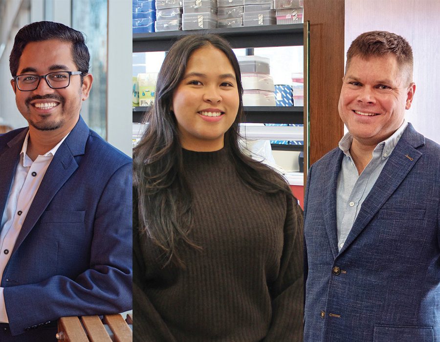 Profiles of Md. Abdul Aziz, Deanne Nixie Miao, and Barret Monchka.