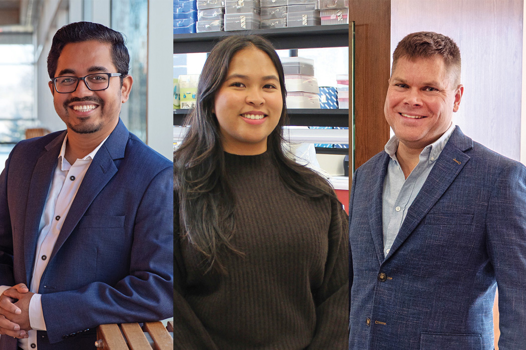 Profiles of Md. Abdul Aziz, Deanne Nixie Miao, and Barret Monchka.